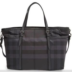 ***SOLD*** Burberry Graceford Tonal Check Diaper Bag